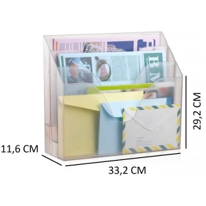 Organizador de Escritorio Tripo Cristal MAXCRIL