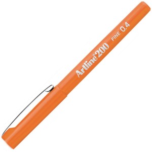 CANETA HIDROGRAFICA 0.4MM LARANJA EK-200 ARTLINE TILIBRA
