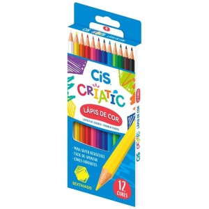 LAPIS DE COR 12 CORES CRIATIC CIS