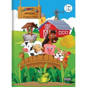 CADERNO QUADRICULADO 07X07MM BROCHURA 40FLSDOMINGUINHOS SAO DOMINGOS