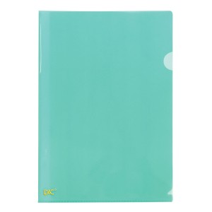 PASTA EM L A4  220X300 VERDE PACOTE C/10 UNIDADEDS REF.042PP-VD DAC