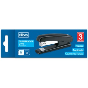Grampeador Médio 20 Folhas Preto G102 TILIBRA