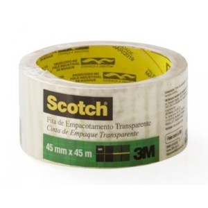 FITA EMBALAGEM TRANSPARENTE 45MM X 45M SCOTCH 3M