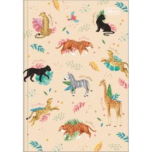 CADERNO BROCHURA PEQUENO 1/4 80FLS JUNGLE HEART TILIBRA