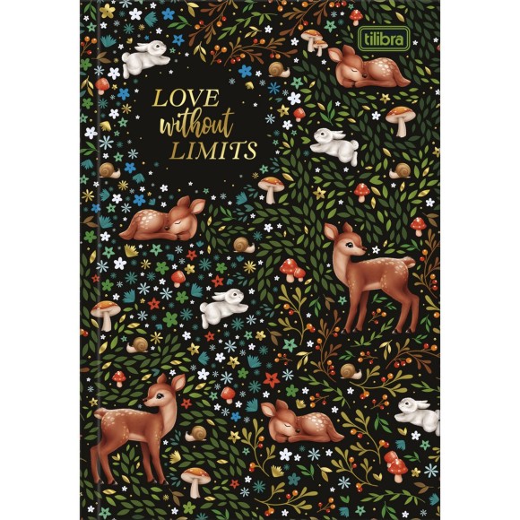 CADERNO BROCHURA PEQUENO 1/4 80FLS LOVELAND TILIBRA