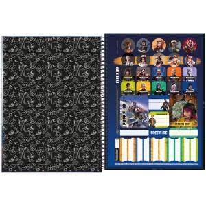 CADERNO UNIVERSITARIO 10 MATERIA 160FLS FREE FIRE TILIBRA