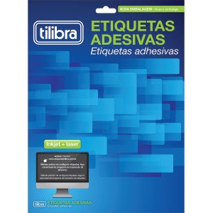ETIQUETA 21,0X29,7 A4 TBA4267 25FLS 25 ETIQS. 1 P/FOLHA TILIBRA