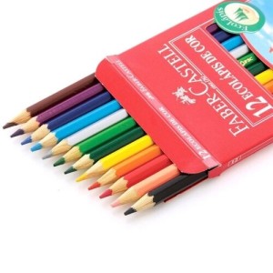 LAPIS DE COR 12 CORES SEXTAVADO FABER CASTELL