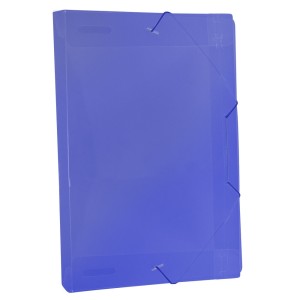 Pasta Plastica Aba Com Elastico Oficio 245x335mm Lombada 30mm Azul Ref.1023 ACP | REF.503PP-AZ DAC