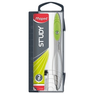 COMPASSO ESCOLAR METAL C/GRAFITE STUDY CORES MAPED