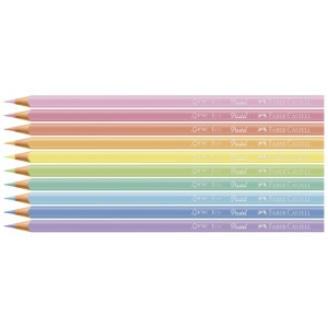 LAPIS DE COR 10 CORES PASTEL FABER CASTELL