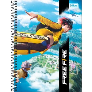 CADERNO UNIVERSITARIO 10 MATERIA 160FLS FREE FIRE TILIBRA