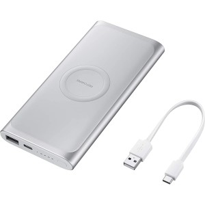 CARREGADOR POWER BANK EXTERNO 15W 10000MAH INDUCAO C/CABO USB-C EB-U1200CSPGBR SAMSUNG