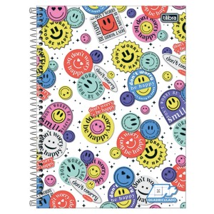 Caderno Quadriculado Espiral 10x10mm 96fls Universitario D+ Capa Dura TILIBRA