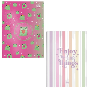 Pasta Catalogo Portfolio OF 10 Envelopes 0,12 Medio Sem Visor Com Colchete Decorada Ref.1035DE-10 DAC