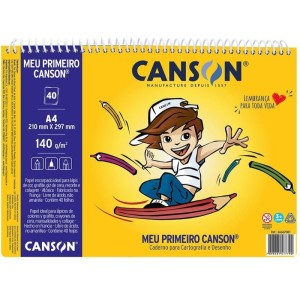 CADERNO DESENHO MEU PRIMEIRO CANSON A4 140GR 40 FOLHAS