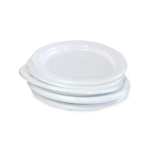 PRATO BOLO PLASTICO DESCARTAVEL BRANCO C/10 DIAM.15CM FONPLAST