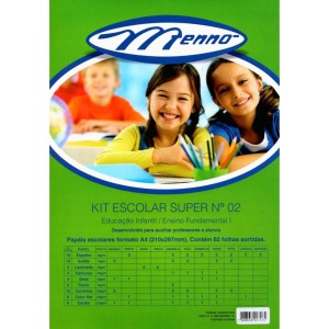 Bloco Criativo Kit Leoni N°2 A4 62 Folhas Papeis Sortidos MENNO