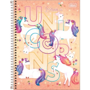 CADERNO UNIVERSITARIO 1 MATERIA 80FLS BLINK UNICORNIO TILIBRA
