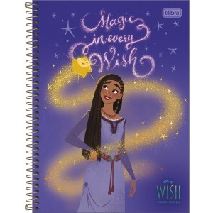 CADERNO UNIVERSITARIO 1 MATERIA 80FLS WISH TILIBRA