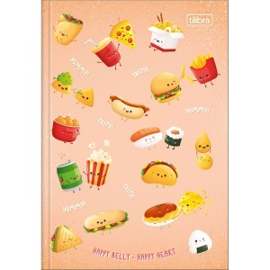 CADERNO BROCHURA 1/4 80FLS TASTE CAPA DURA TILIBRA