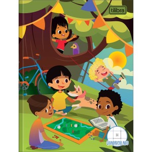 CADERNO QUADRICULADO BROCHURA 10X10MM 40FLS 187X245MM SAPECA TILIBRA