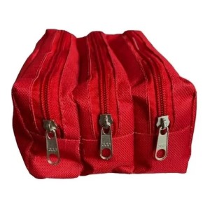 Estojo Triplo Vermelho - AMW BOLSAS