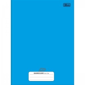 CADERNO QUADRICULADO BROCHURA 10X10MM 96FLS UNIVERSITARIO AZUL TILIBRA