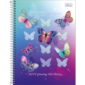 CADERNO UNIVERSITARIO 10 MATERIAS 160FLS DAISY TILIBRA