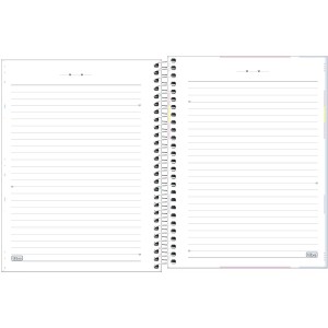 CADERNO COLEGIAL 10 MATERIAS 160FLS HAPPY COLOR TILIBRA