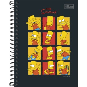 CADERNETA 1/8 80FLS SIMPSONS TILIBRA