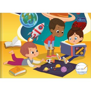 CADERNO CALIGRAFIA BROCHURA 40FLS HORIZONTAL CAPA DURA SAPECA TILIBRA