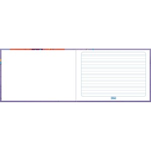 CADERNO CALIGRAFIA BROCHURA 40FLS HORIZONTAL CAPA DURA SAPECA TILIBRA