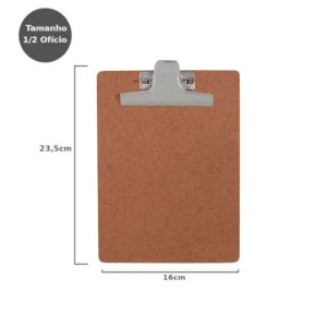 PRANCHETA MADEIRA 1/2 OF PREND.PLASTICO REF.118.0 ACRIMET