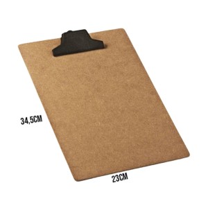 PRANCHETA MADEIRA A4 PRENDEDOR PLASTICO ACRIMET