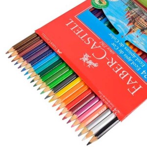 LAPIS DE COR 24 CORES SEXTAVADO FABER CASTELL