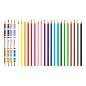 LAPIS DE COR 24 CORES SEXTAVADO 20 LAPIS+4 BICOLOR FABER CASTELL