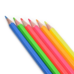 Lápis De Cor 6 Cores Neon Criatic CIS