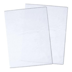 CAPA P/CADERNO C/2 UNIDADES (FRENTE E VERSO) CRISTAL DAC