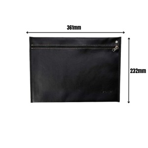 Pasta Malote Oficio Com Ziper Preto 232X361mm Ref.6037PR DAC CLASSIC