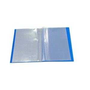 Pasta Catalogo Portfolio A4 10 Envelopes 0,06 Fino Azul Sem Visor  Ref.BD10AS-AZ CLEAR BOOK