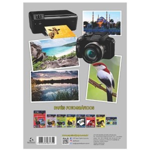 Papel Fotografico High Glossy Injet A4 135gr Pacote Com 20 Folhas OFF PAPER