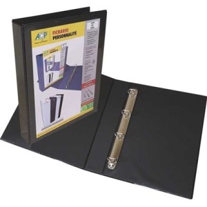 Fichario Oficio 4 Argolas 4cm Preto 255X340mm Ref.3340.PT ACP