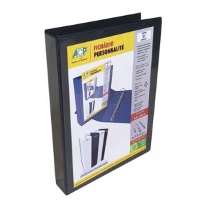 Fichario Oficio 4 Argolas 7,5cm Preto Ref.4750.PT ACP