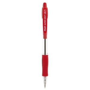 Caneta Esferografica 0.7mm Super Grip Vermelha Blister PILOT