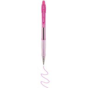 Caneta Esferografica 0.7mm Super Grip Rosa Color Blister PILOT
