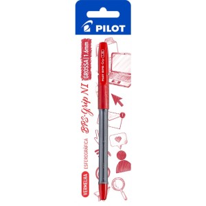 Caneta Esferografica 1.6mm BPS-GRIP Vermelha Blister PILOT