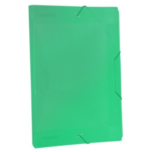 Pasta Plastica Aba Com Elastico Oficio 245x335mm Lombada 20mm Verde Ref.715420 KAZ