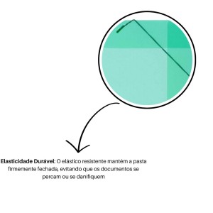 Pasta Plastica Aba Com Elastico Oficio 245x335mm Lombada 20mm Verde Ref.715420 KAZ