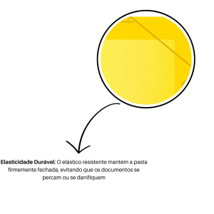 Pasta Plastico Aba Com Elastico Oficio 245X335mm Lombada 40mm Amarela Ref.504PP-AM DAC